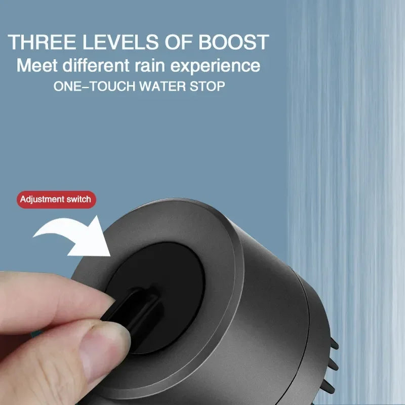 3 Modes Shower Head High Pressure Showerhead Portable Filter Rainfall Faucet Tap Bathroom Bath Home Innovative Accessory