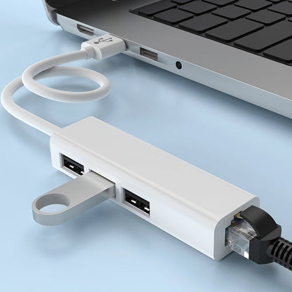 Type-C To RJ45 Lan Network Card 4 Port 4 in 1 USB 2.0 Hub USB2.0 Type-C RJ45 Type-C Splitter 10GBit/s for Desktop Computer PC